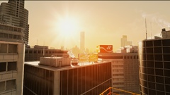 Cityscapes mirrors edge Skyscrapers