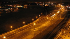 Cityscapes night architecture buildings