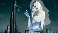 Cityscapes night blue eyes