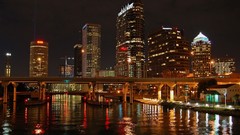 Cityscapes night Bridges buildings