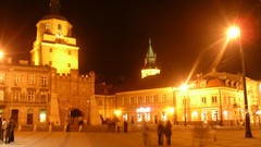 Cityscapes night old Europe