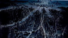 Cityscapes night Skyscrapers rivers