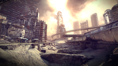 Cityscapes post-apocalyptic destruction Rage