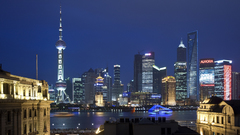 Cityscapes skylines Shanghai pudong