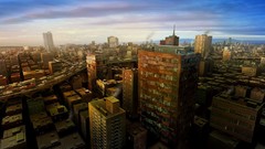 Cityscapes smoke buildings Highways