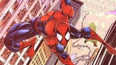 Cityscapes Spider-Man superheroes artwork