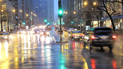 Cityscapes streets rain cars