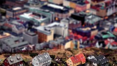 Cityscapes tilt-shift Bergen