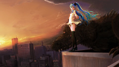 Cityscapes vocaloid hatsune miku