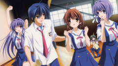 Clannad Anime fujibayashi kyou fujibayashi ryou okazaki tomoya