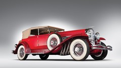 Classic cars duesenberg low-angle shot red cars front angle 