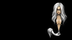 Cleavage black background Black