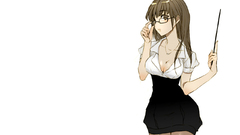 Cleavage glasses teachers meganekko