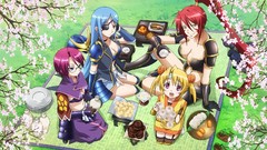 Cleavage meganekko Sengoku Otome