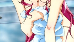 Cleavage soap pink hair