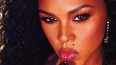 Close-up American faces rapper black people Lil Kim