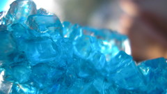 Close-up blue macro rock