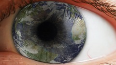Close-up eyes Earth