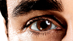 Close-up eyes eyebrows