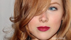 Close-up faces Actress lipstick redheads Molly Quinn