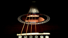 Close-up guitars string