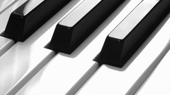 Close-up piano keys