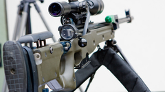 Close-up Rifles scope sniper
