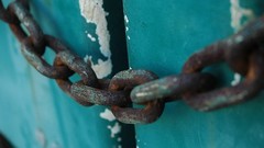 Close-up rust chains