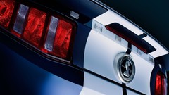 Close-up taillights ford mustang shelby gt500 muscle cars 