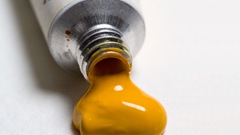 Close-up yellow paint