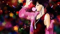 Closed eyes brunettes bishoujo senshi sailor moon kino makoto 