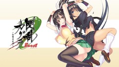 Clothes skirts anime girls blue eyes yellow eyes seifuku black 