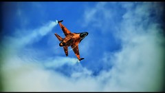 Clouds Aircraft falcon military Fighting f-16 fighting falcon 