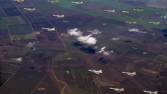 Clouds Aircraft military bomber flying Saab jets fighter-bomber 