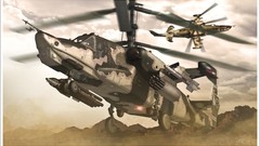 Clouds Aircraft War Russia flying skies Black Shark artwork art 