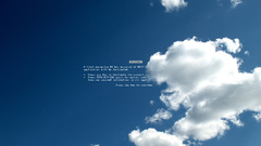 Clouds Blue Screen of