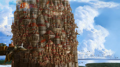 Clouds Castles buildings Dome