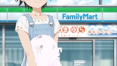 Clouds cats Anime smiling anime girls brown eyes brunettes 