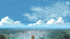 Clouds cityscapes summer buildings