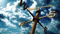 Clouds design blue skies directions weathervanes