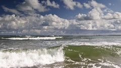 Clouds Estonia waves baltic sea