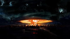 Clouds explosions apocalypto cataclysm cityscapes nuclear 