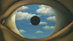 Clouds eyes paintings Rene Magritte