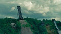 Clouds hills Russia rocks ramp murmansk