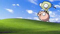 Clouds INVADER Zim grass