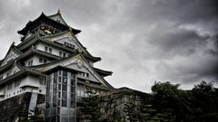 Clouds Japan Osaka Castle