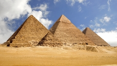 Clouds Landscapes Egypt pyramids