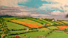 Clouds Landscapes fields hills