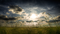 Clouds Landscapes nature fields