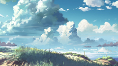 Clouds Landscapes nature illustrations